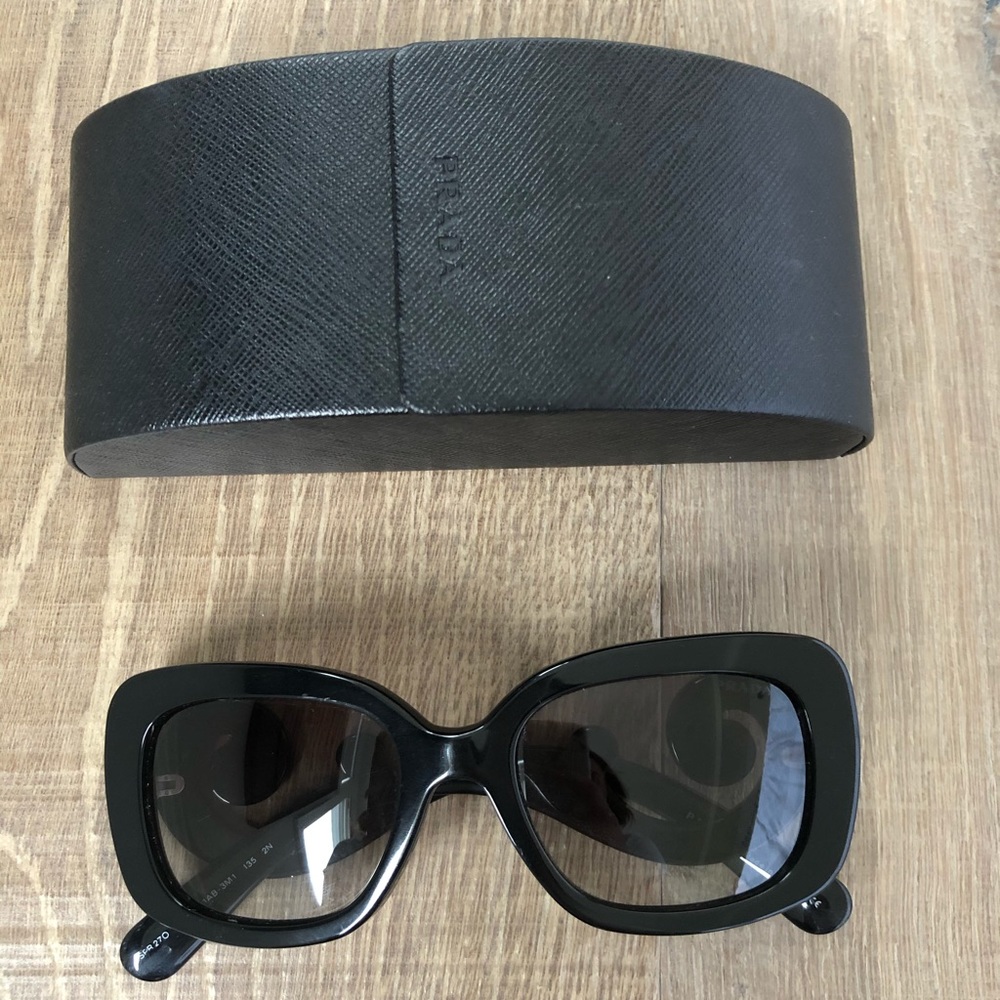 Prada Black Square Frame Sunglasses
